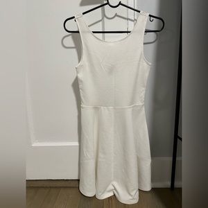 White skater dress
